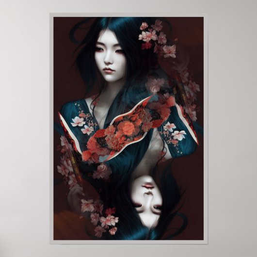 Geisha in Kimono I Poster (Voorkant)
