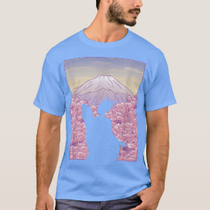 Geisha Japan Art Mountain Girl Japanse Cultuur Sa T-shirt