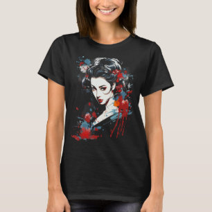 Geisha Japanese Art Graphic T - shirts voor Mannen