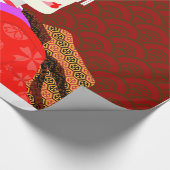 Geisha Japanese style Cadeaupapier (Hoek)