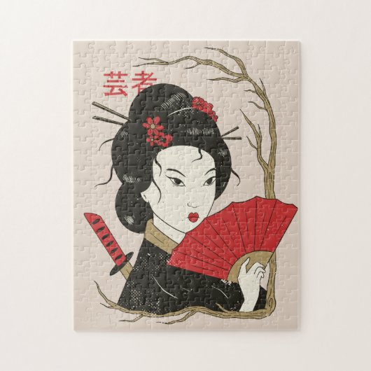 Geisha Japanse Entertainers Legpuzzel (Verticaal)