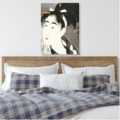 Geisha Japanse  Oriental Asian Kimono Canvas Afdruk (Insitu (Slaapkamer))