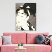 Geisha Japanse  Oriental Asian Kimono Canvas Afdruk (Insitu (Woonkamer))