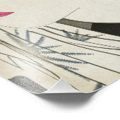 Geisha Japanse  Oriental Asian Kimono Foto Afdruk (Hoek)