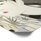 Geisha Japanse Oriental Asian Kimono Poster (Hoek)