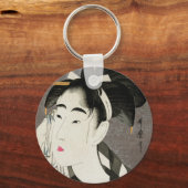 Geisha Japanse  Oriental Asian Kimono Sleutelhanger (Voorkant)