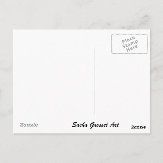 Geisha K Japans briefkaart van Sacha Grossel Art (Achterkant)