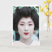 Geisha Kaart (Gele Bloem)