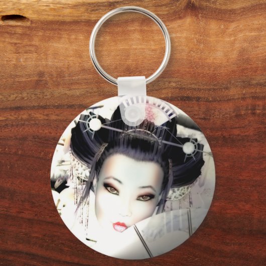 Geisha Keyring Sleutelhanger (Voorkant)