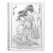 Geisha-laptop met Utamaro Famous Hair Dressing Notitieboek (Voorkant)