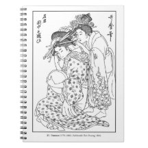 Geisha-laptop met Utamaro Famous Hair Dressing