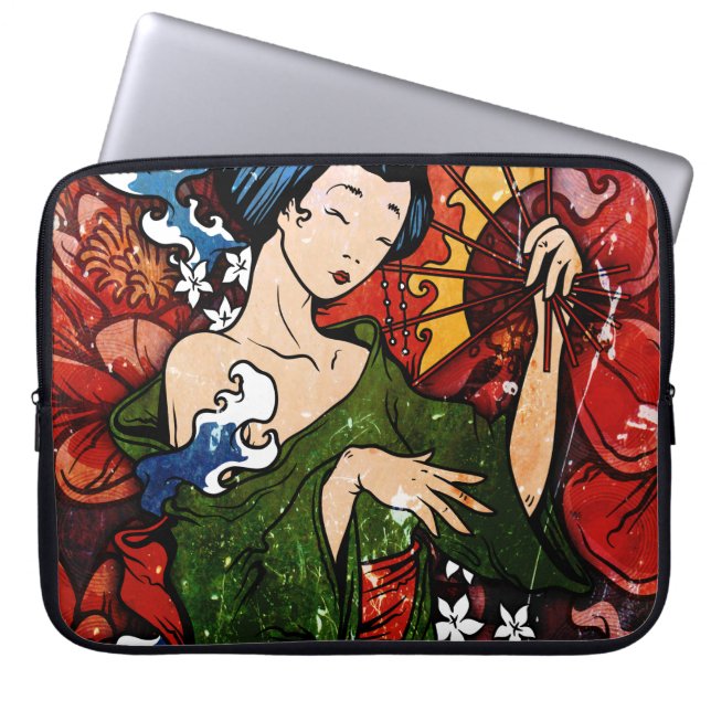 Geisha Laptop Sleeve (Voorkant)