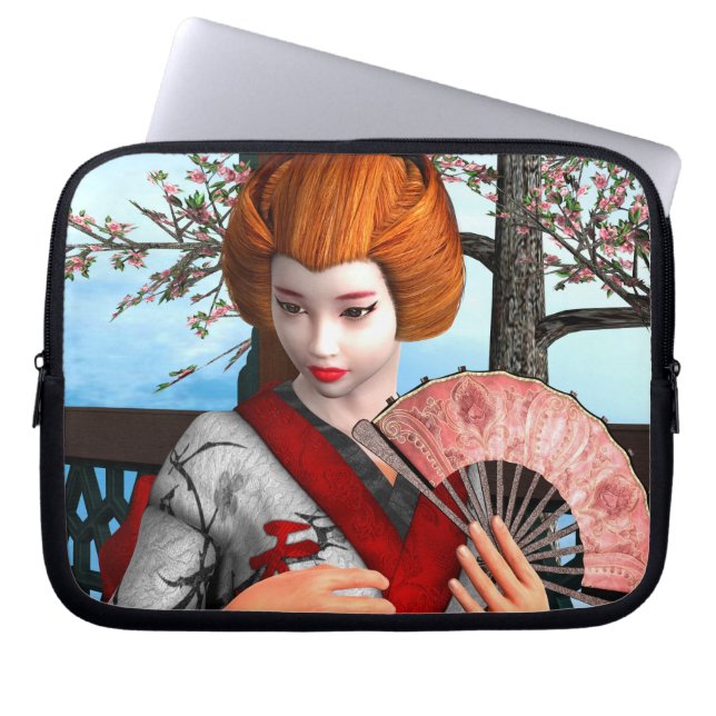 Geisha Laptop Sleeve (Voorkant)