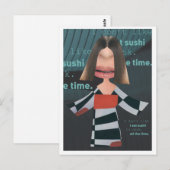 Geisha-look Briefkaart (Voorkant / Achterkant)
