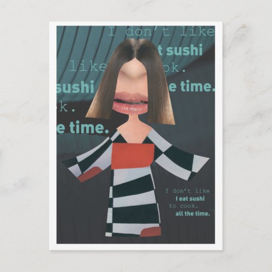 Geisha-look Briefkaart (Voorkant)