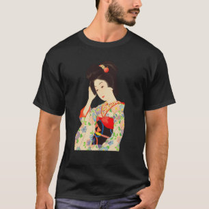 Geisha Maiko Kimono Japans Japan schilderij Kawase T-shirt
