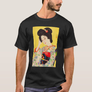 Geisha Maiko Kimono Japanse kunst Japan schilderen T-shirt
