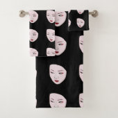 Geisha-masker Bad Handdoek (Insitu)