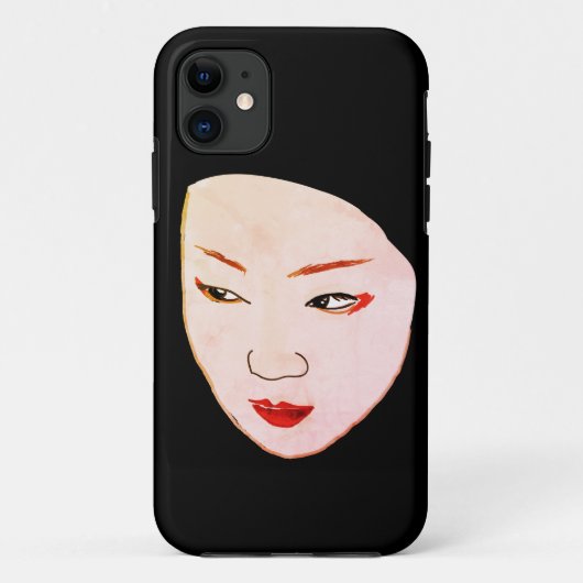 Geisha-masker Case-Mate iPhone Case (Achterkant)