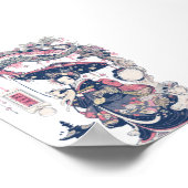 Geisha met draak en katten 37007 poster (Hoek)