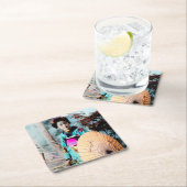 Geisha met een Wagasa Paper Parasol Japan Kartonnen Onderzetters (Insitu)