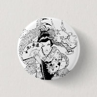Geisha met Fan Dragon