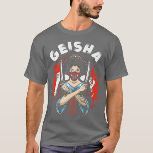 Geisha met KatanaJapans ArtJapan Geisha Vrouwen P T-shirt