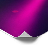 Geisha met Neon Background - Fridge Magnet Art Poster (Hoek)