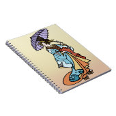 Geisha met Parasol Notitieboek (Rechterzijde)