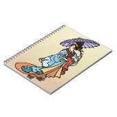 Geisha met Parasol Notitieboek (Linkerzijde)