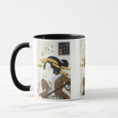 Geisha met Samisan, Eisen, 1826 Mokken en steins (Links)