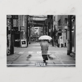 Geisha met Umbrella, Kyoto Streets Japan Briefkaart