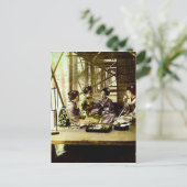  geisha-mijnbouw samen in het Oude Japanse diner Briefkaart (Staand voorkant)