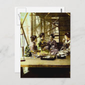  geisha-mijnbouw samen in het Oude Japanse diner Briefkaart (Voorkant / Achterkant)