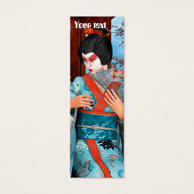 Geisha Mini Visitekaartjes (Voorkant)