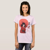 Geisha | Mooi Sakura Meisje | Oosterse vibes T-shirt (Voorkant volledig)