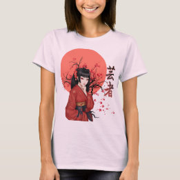 Geisha | Mooi Sakura Meisje | Oosterse vibes T-shirt