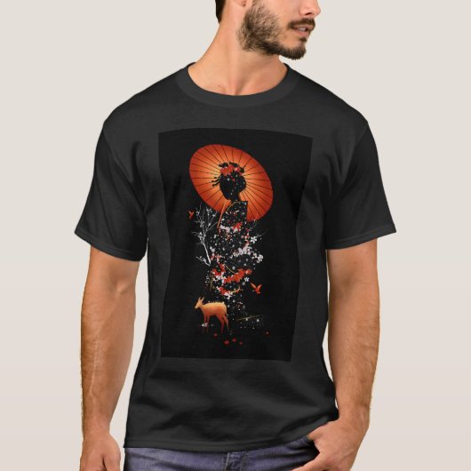 Geisha Natuur T-shirt (Voorkant)