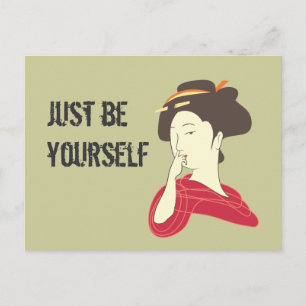 Geisha Nose Picking Briefkaart