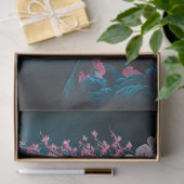 Geisha Oosters Vrouw, Chinoiserie, Kersenbloesem Tissuepapier (Geschenk)