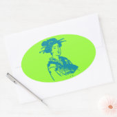 Geisha Ovale Sticker (Envelop)