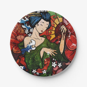Geisha Papieren Bordje