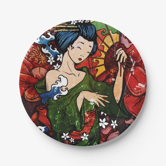 Geisha Papieren Bordje (Voorkant)