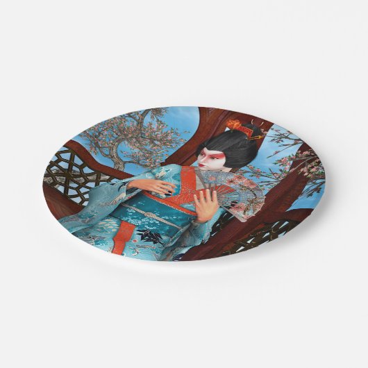 Geisha Papieren Bordje (Gekanteld)