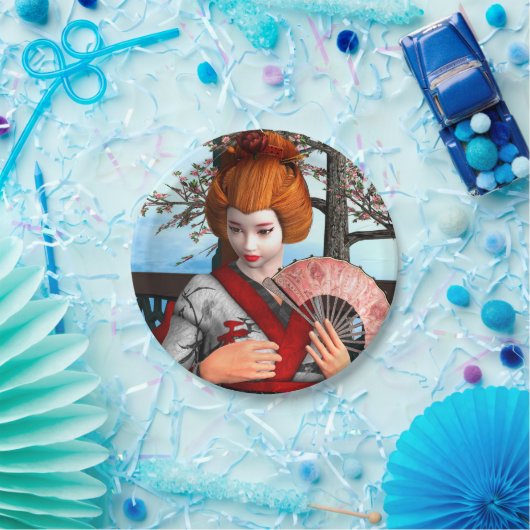 Geisha Papieren Bordje (Feest)