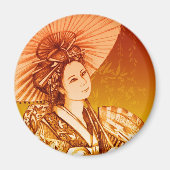 Geisha Parasol Imán Magneet