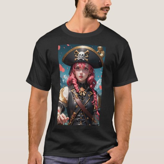 GEISHA PIRATE 4 T-SHIRT (Voorkant)
