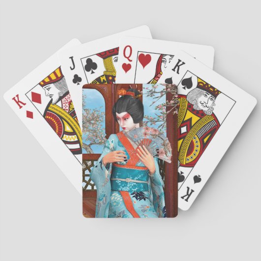 Geisha Pokerkaarten (Achterkant)