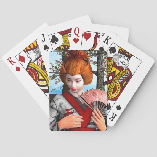 Geisha Pokerkaarten (Achterkant)