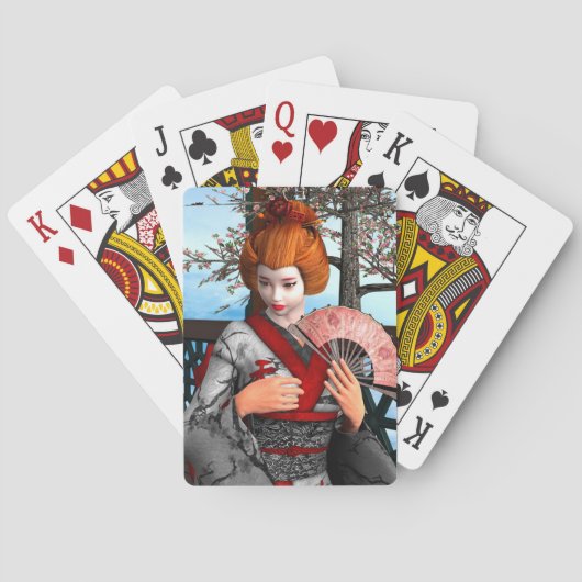 Geisha Pokerkaarten (Achterkant)